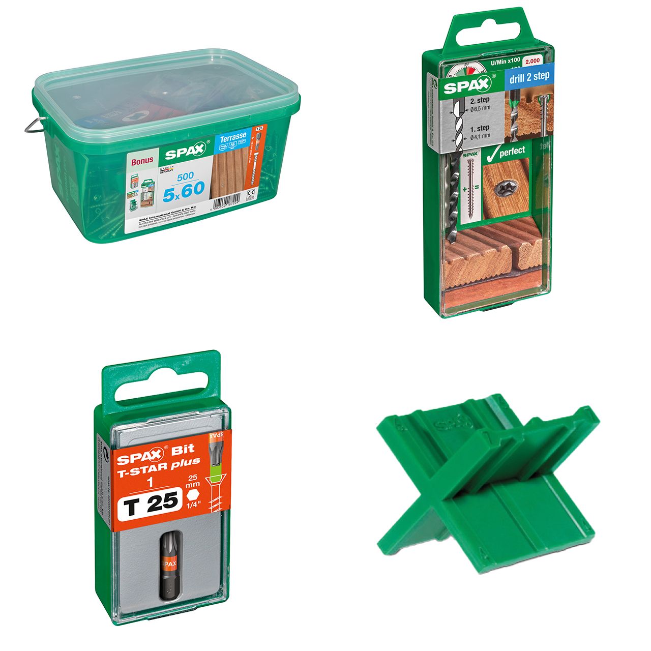 SPAX Terrassenschraube Bonus Set, 5 x 60 mm, 500 Stück