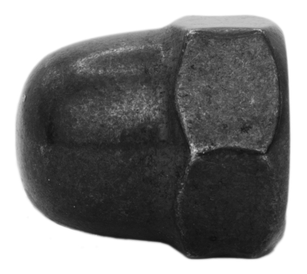 Hutmutter Edelstahl V4A schwarz DIN1587 | SCHRAUBOMAT | Front